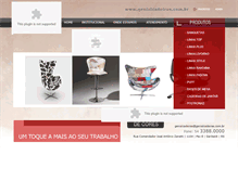 Tablet Screenshot of genialcadeiras.com.br